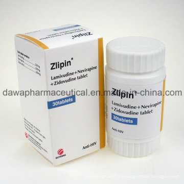 OEM aceptable anti-VIH Lamivudina 3tc + Viramune + Zidovudinum tableta
